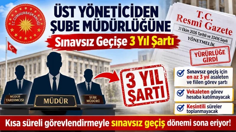 Görevde yükselmede kritik değişiklik